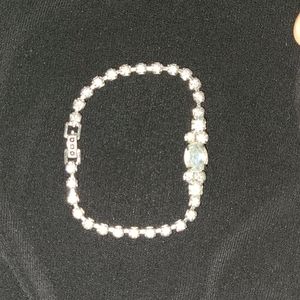 Vintage MCM Art Deco Bracelet with Silver-tone setting & Crystal Rhinestones